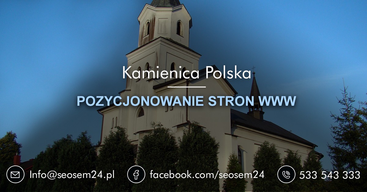 Pozycjonowanie stron www Kamienica Polska