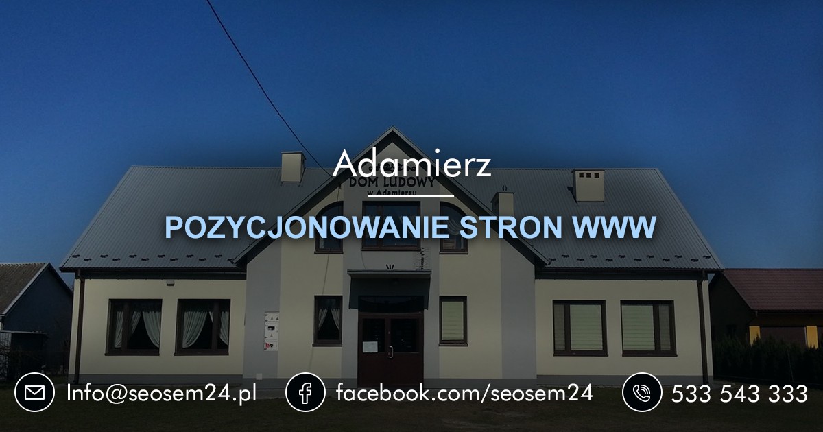 Pozycjonowanie stron www Adamierz - Pozycjonowanie Adamierz