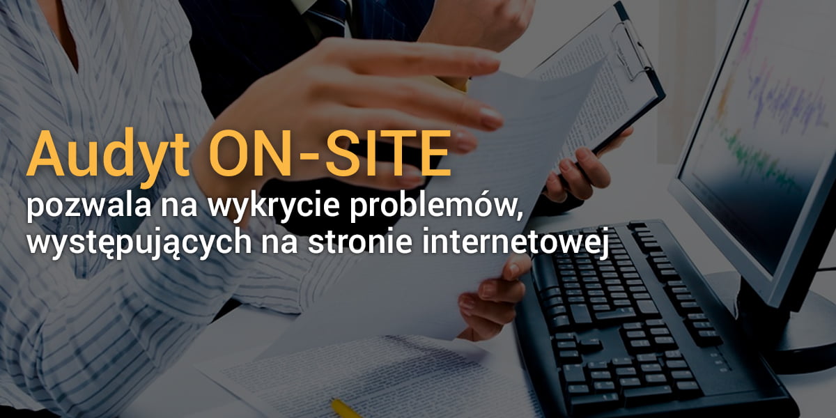 Audyt On-Site strony internetowej