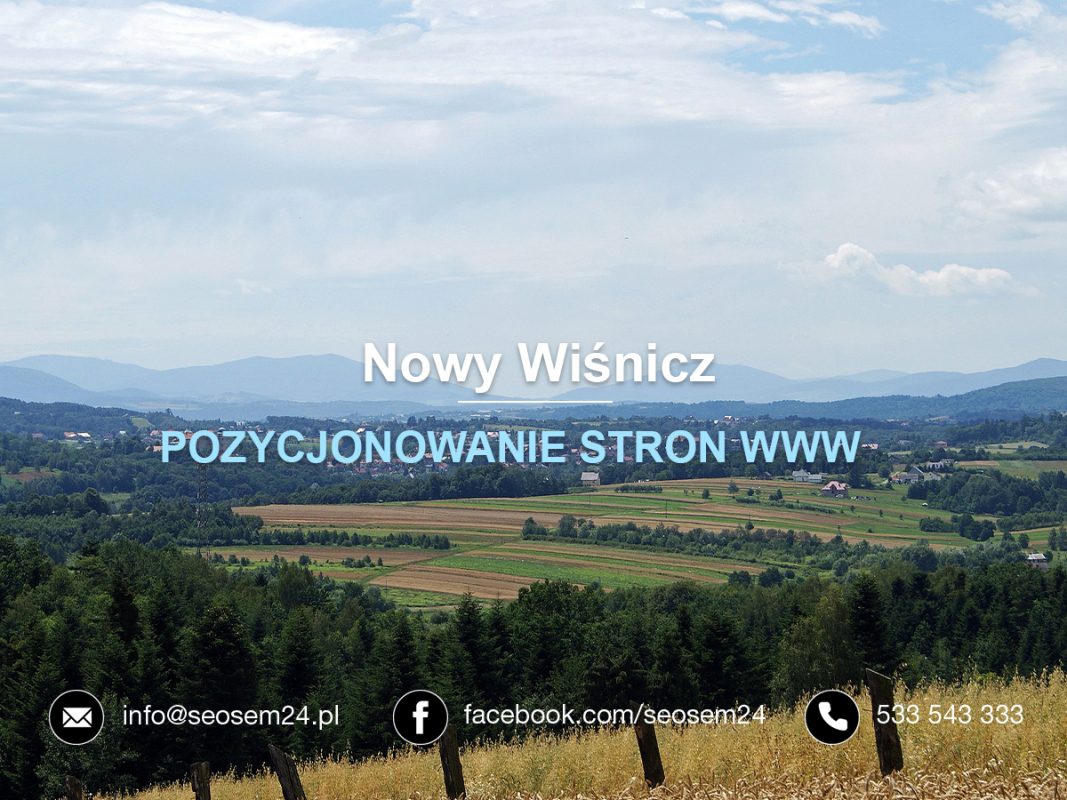 Pozycjonowanie stron www Nowy Wiśnicz