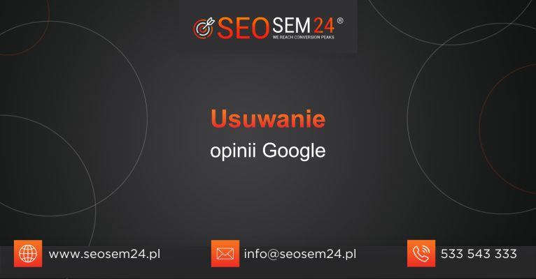 Usuwanie opinii Google