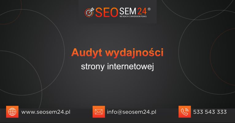 Audyt wydajności strony internetowej