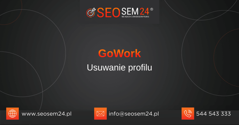 GoWork - usuwanie profilu