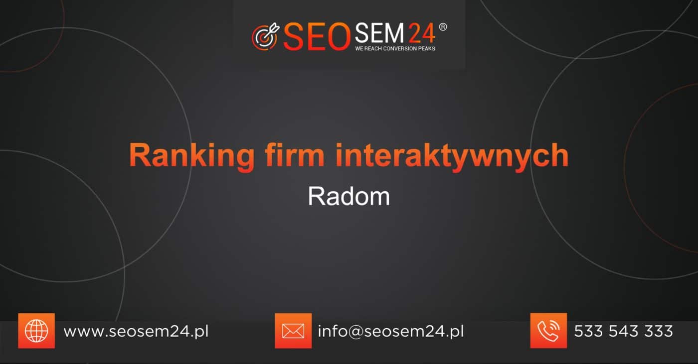 Ranking firm interaktywnych w Radomiu