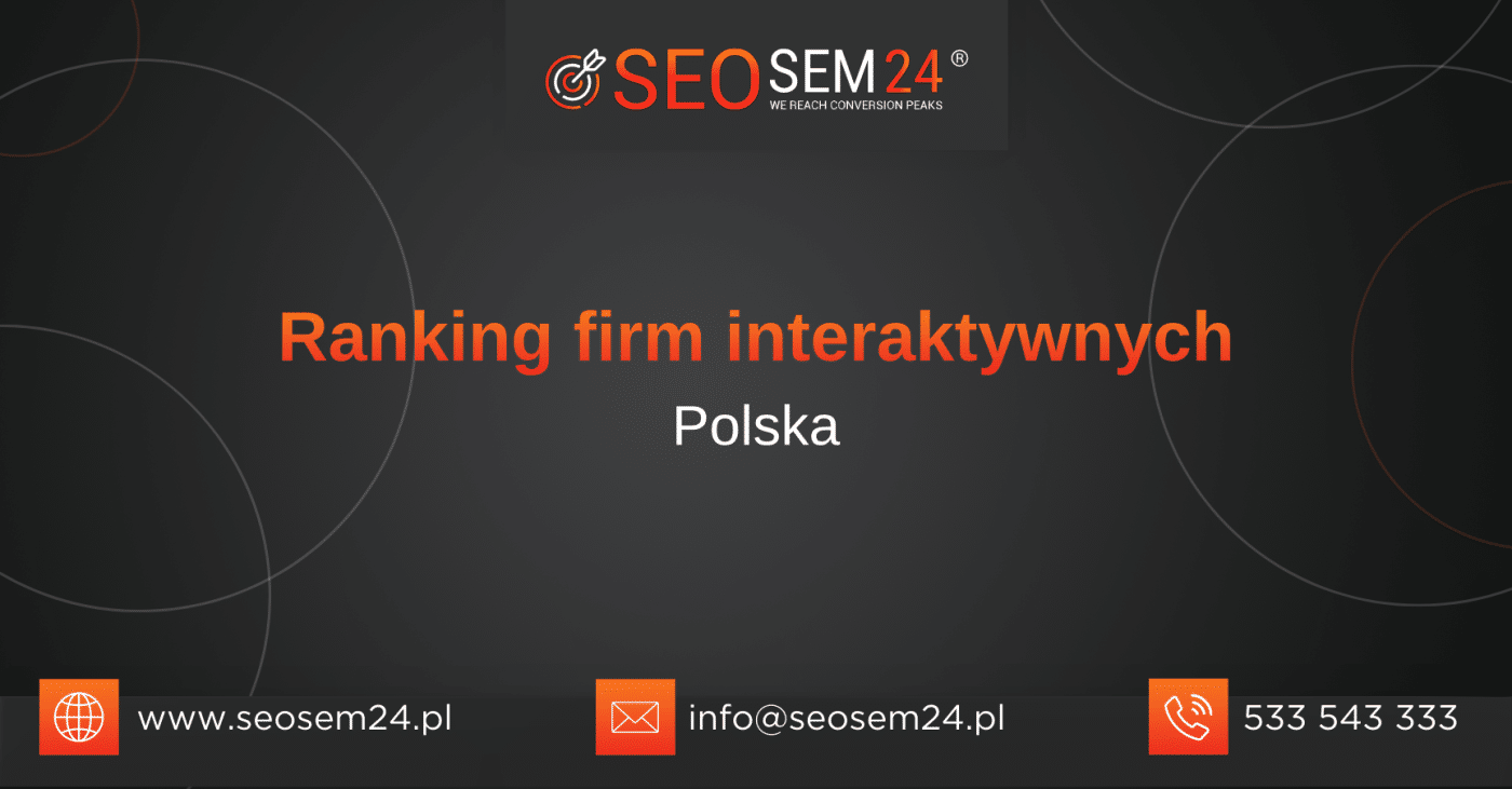 Ranking firm interaktywnych w Polsce