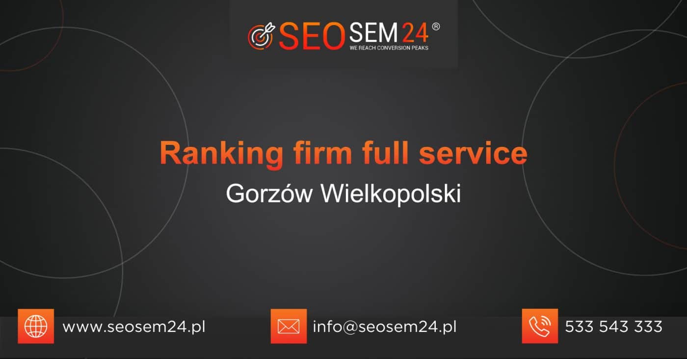 Ranking firm Full Service w Gorzowie Wielkopolskim