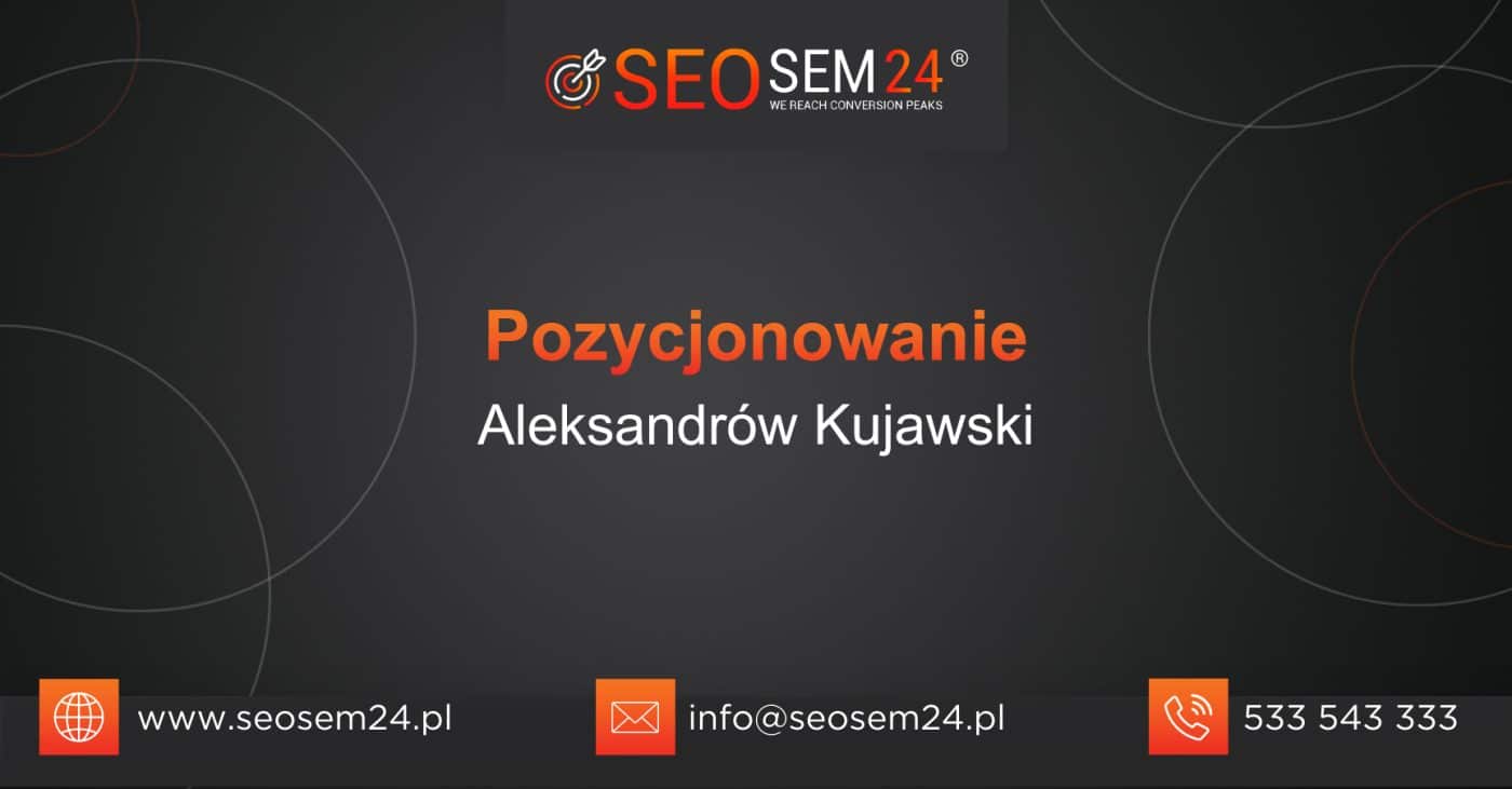 Pozycjonowanie Aleksandrów Kujawski