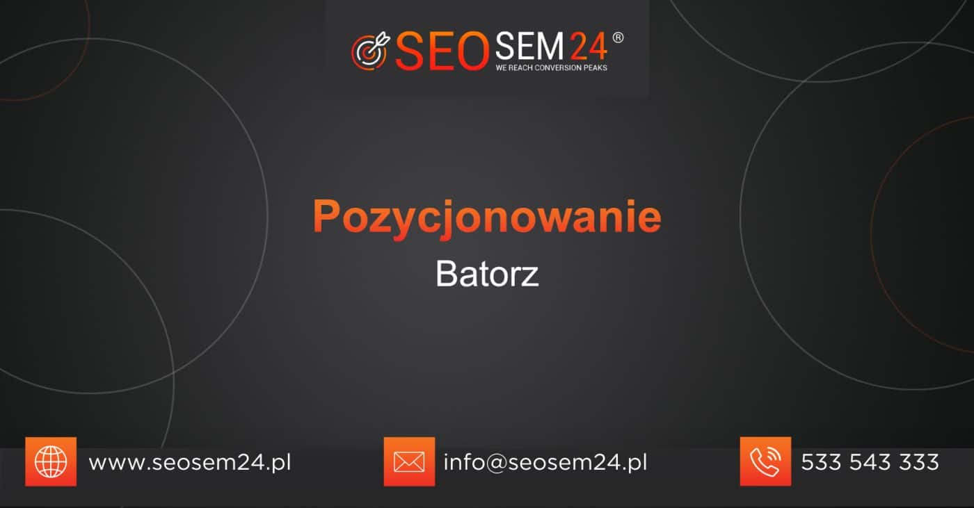 Pozycjonowanie Batorz