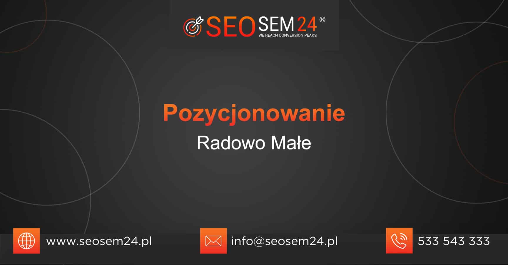 Pozycjonowanie Radowo Małe