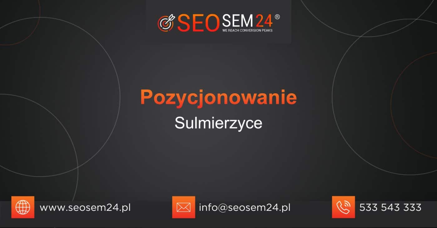 Pozycjonowanie Sulmierzyce