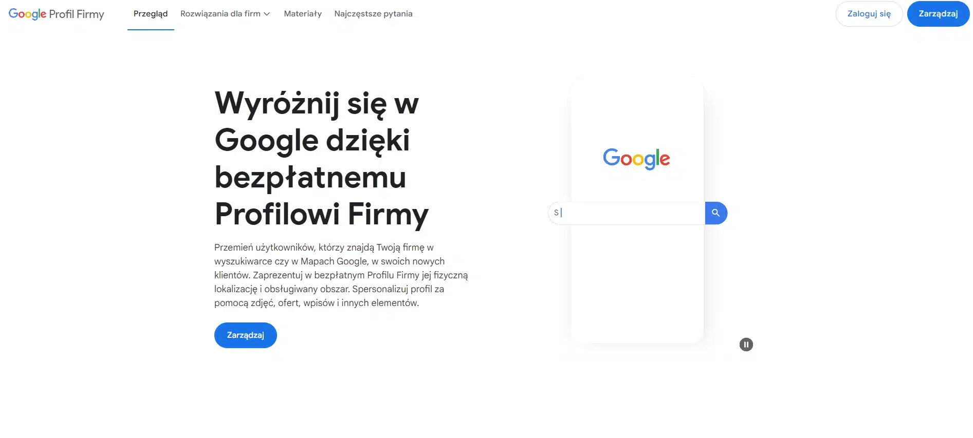 Google Moja Firma - zalecane narzędzie w połączeniu z pozycjonowaniem strony internetowej w Abramowie