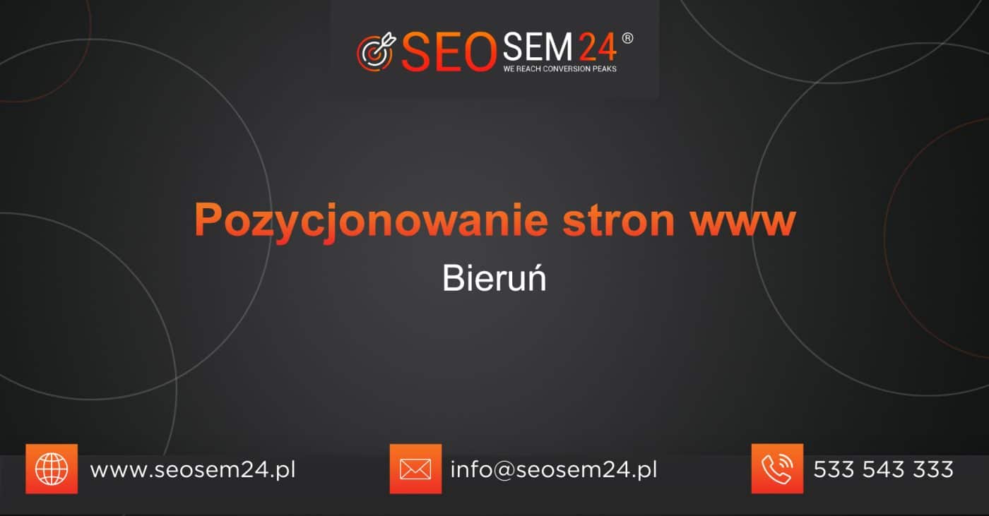 Pozycjonowanie stron www Bieruń