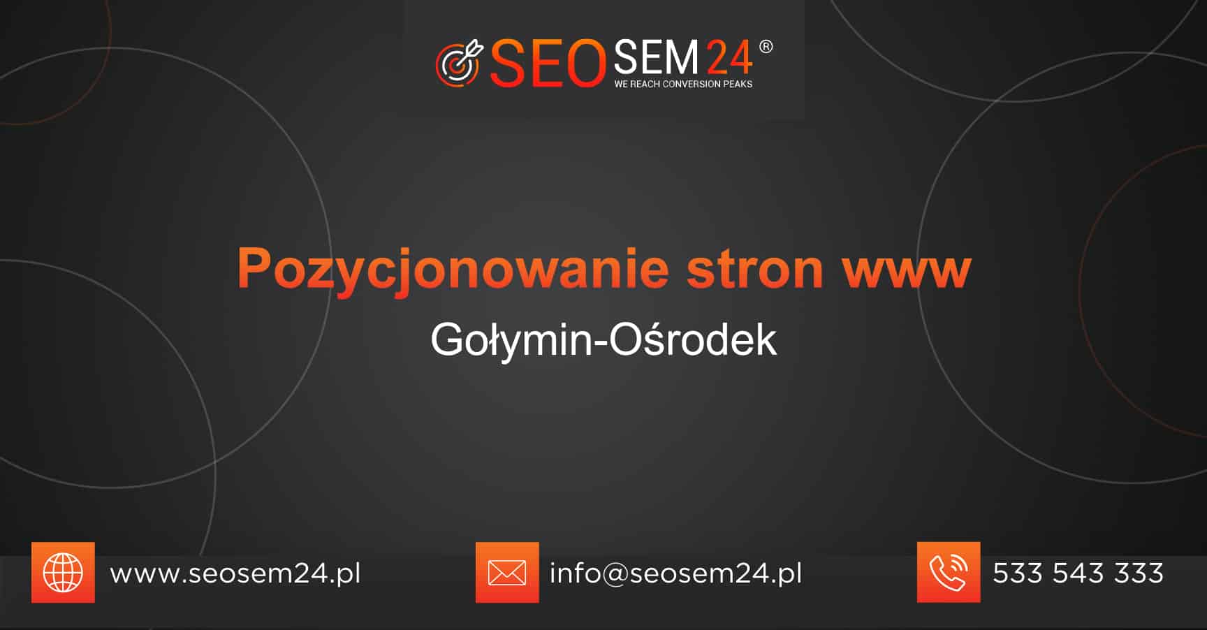 Pozycjonowanie stron www Gołymin-Ośrodek