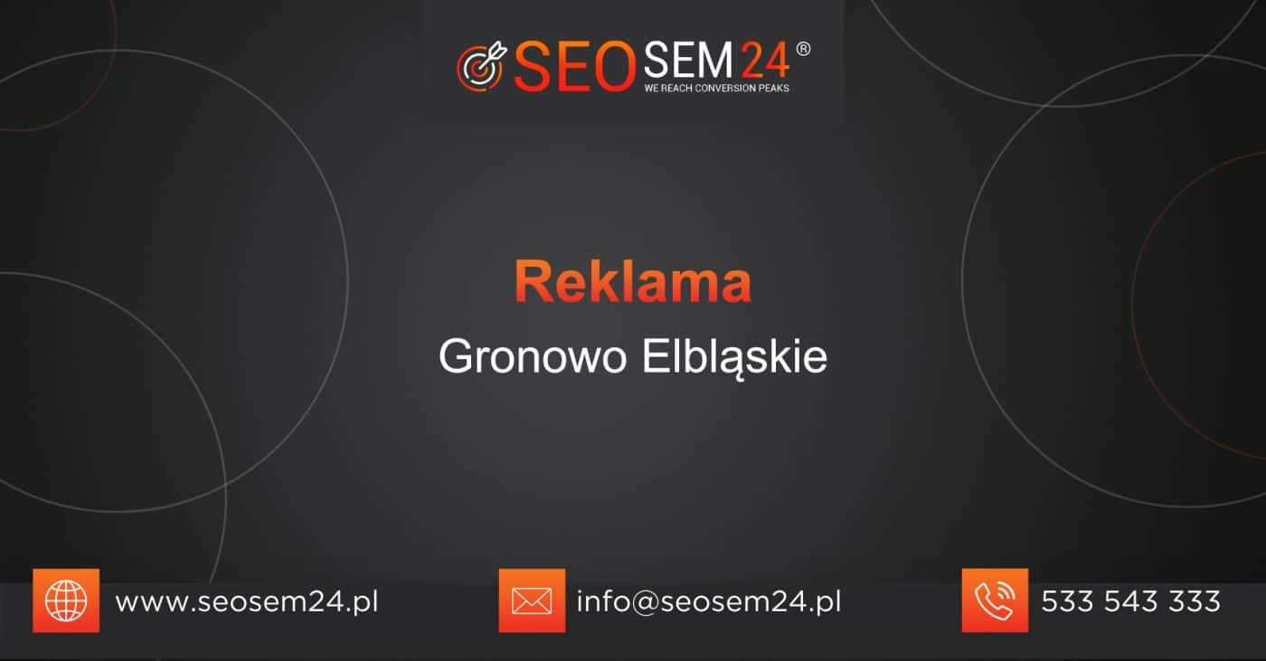 Reklama Gronowo Elbląskie