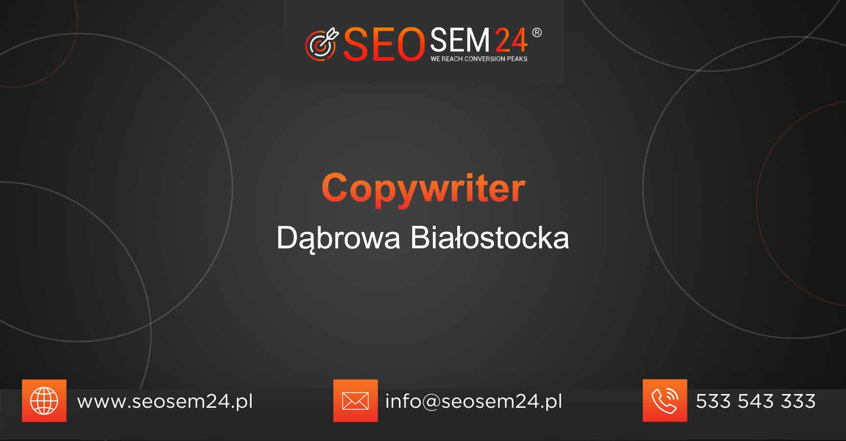 Copywriter Dąbrowa Białostocka