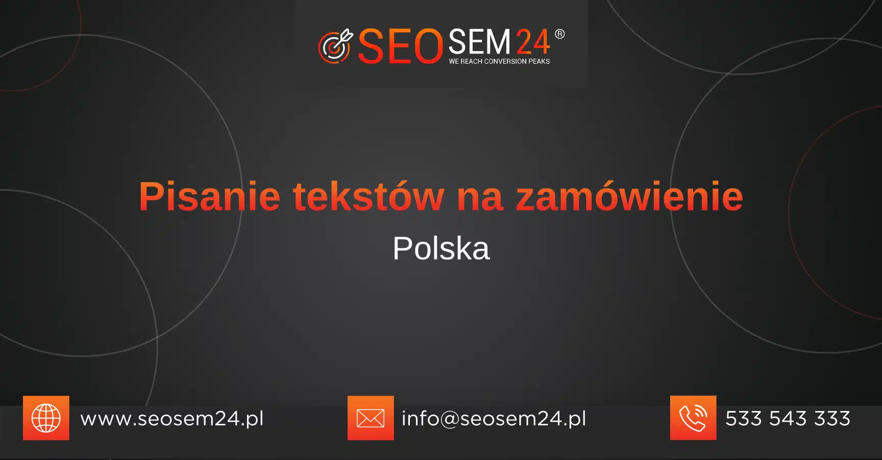 Pisanie tekstów na zamówienie Polska