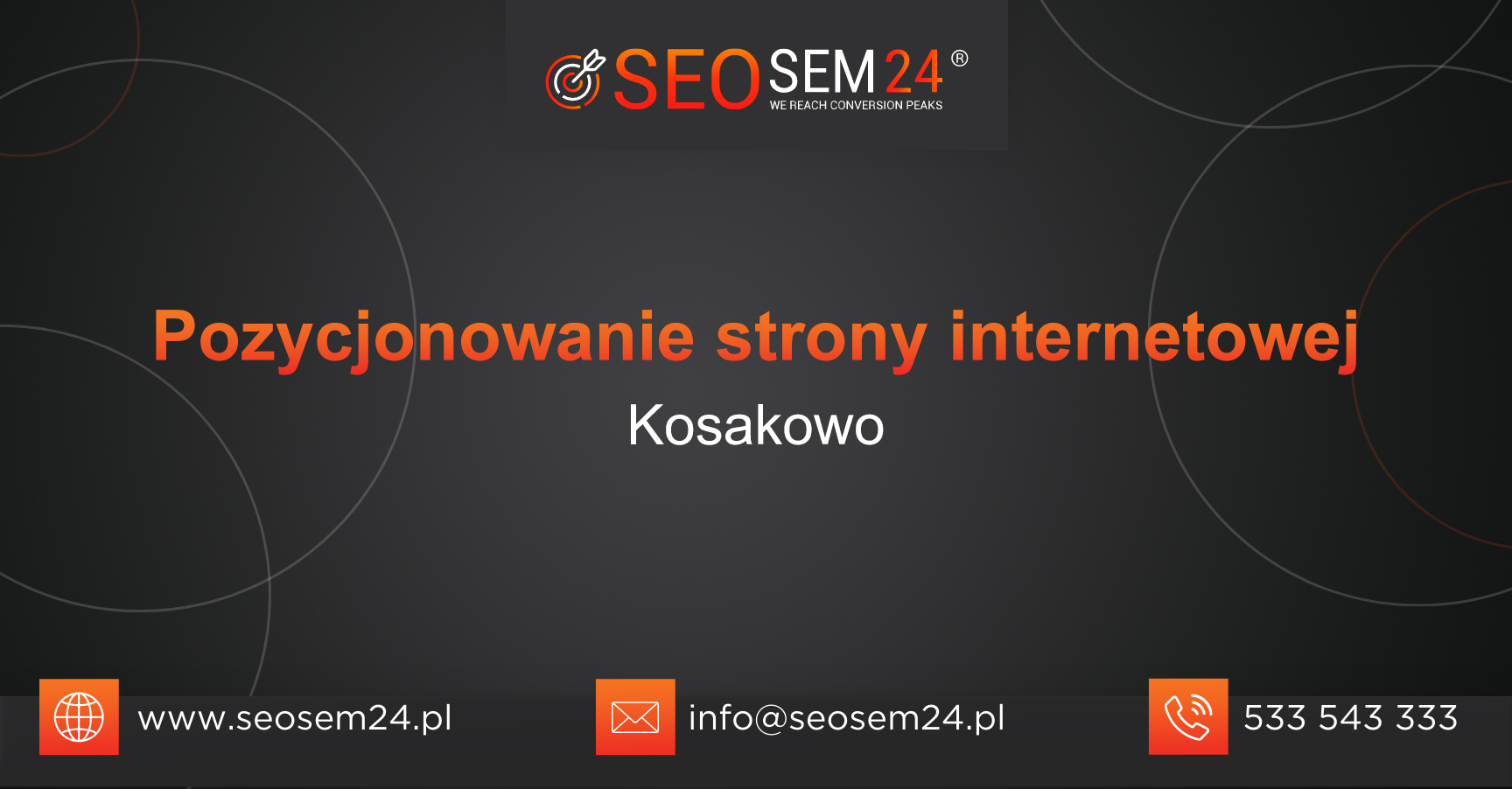 Pozycjonowanie strony internetowej Kosakowo