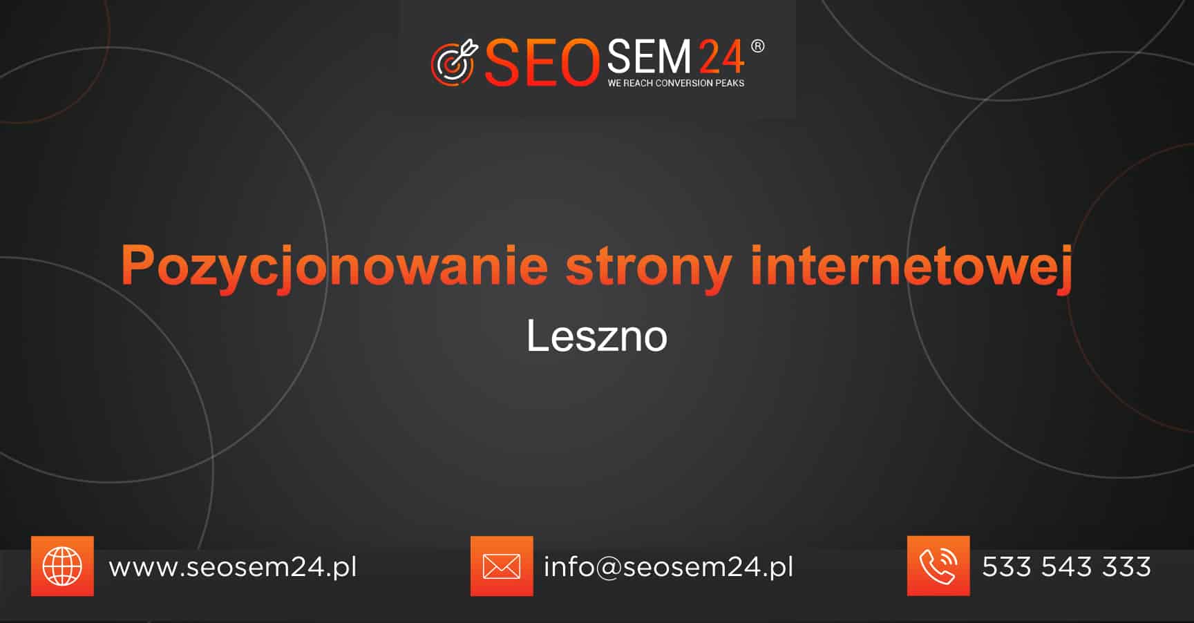 Pozycjonowanie strony internetowej Leszno