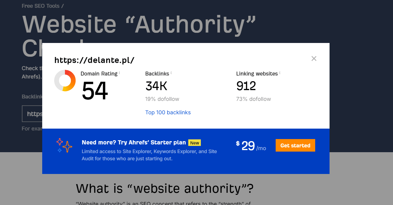 Ranking agencji SEO - Najlepsza agencja SEO - Delante DA