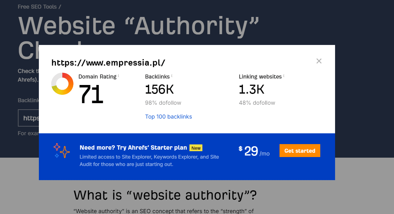 Ranking agencji SEO - Najlepsza agencja SEO - Empressia DA