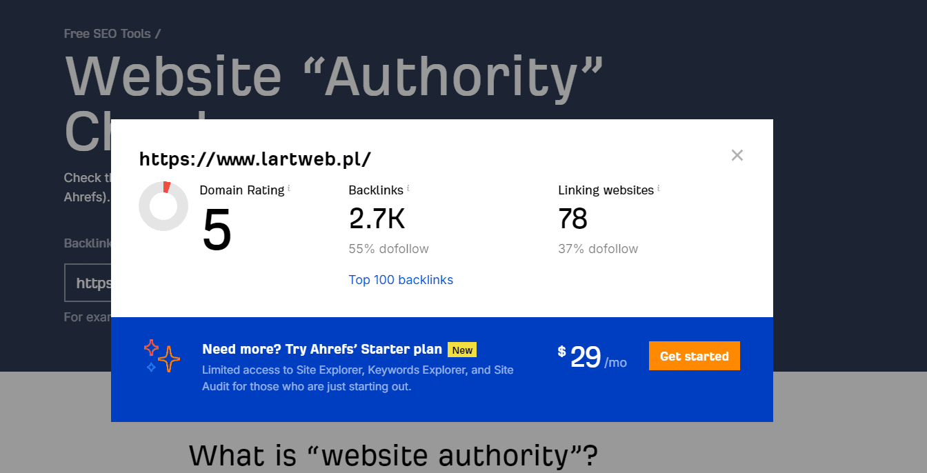 Ranking agencji SEO - Najlepsza agencja SEO - LartWeb DA