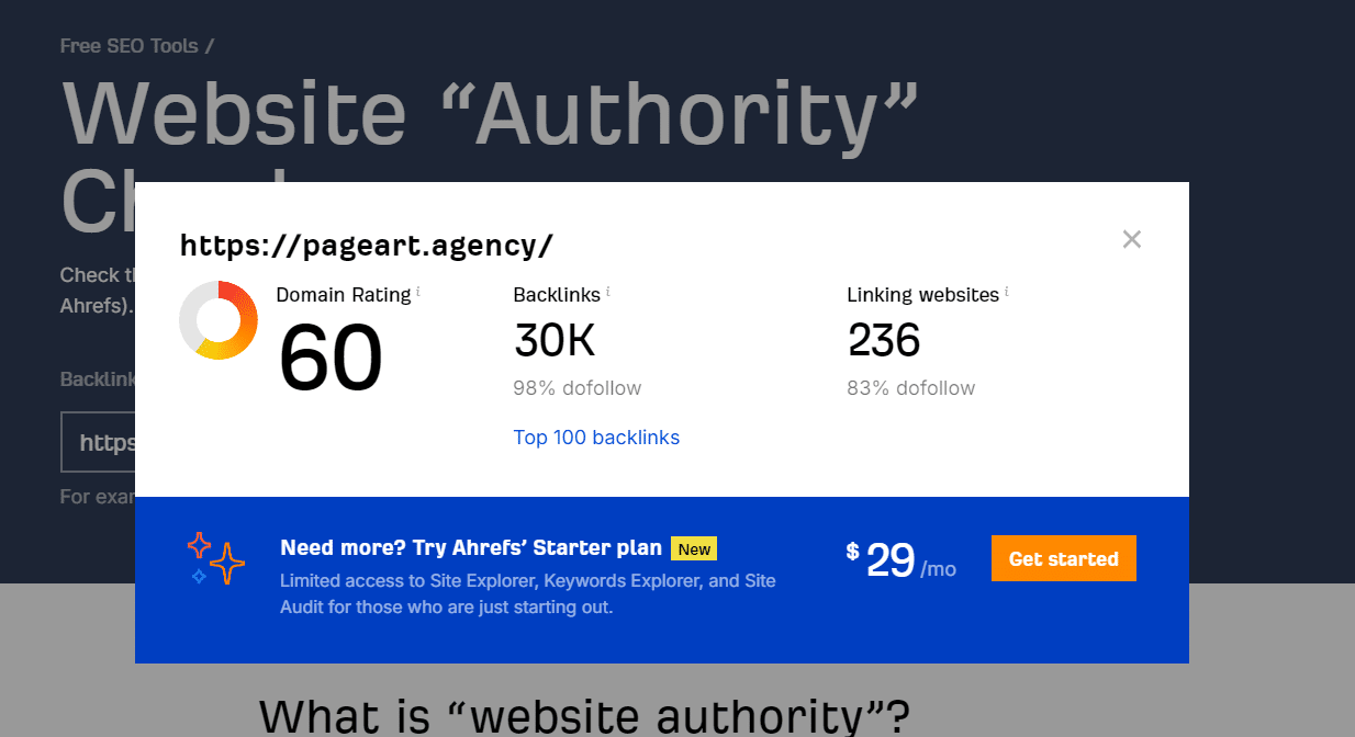 Ranking agencji SEO - Najlepsza agencja SEO - Pageart DA