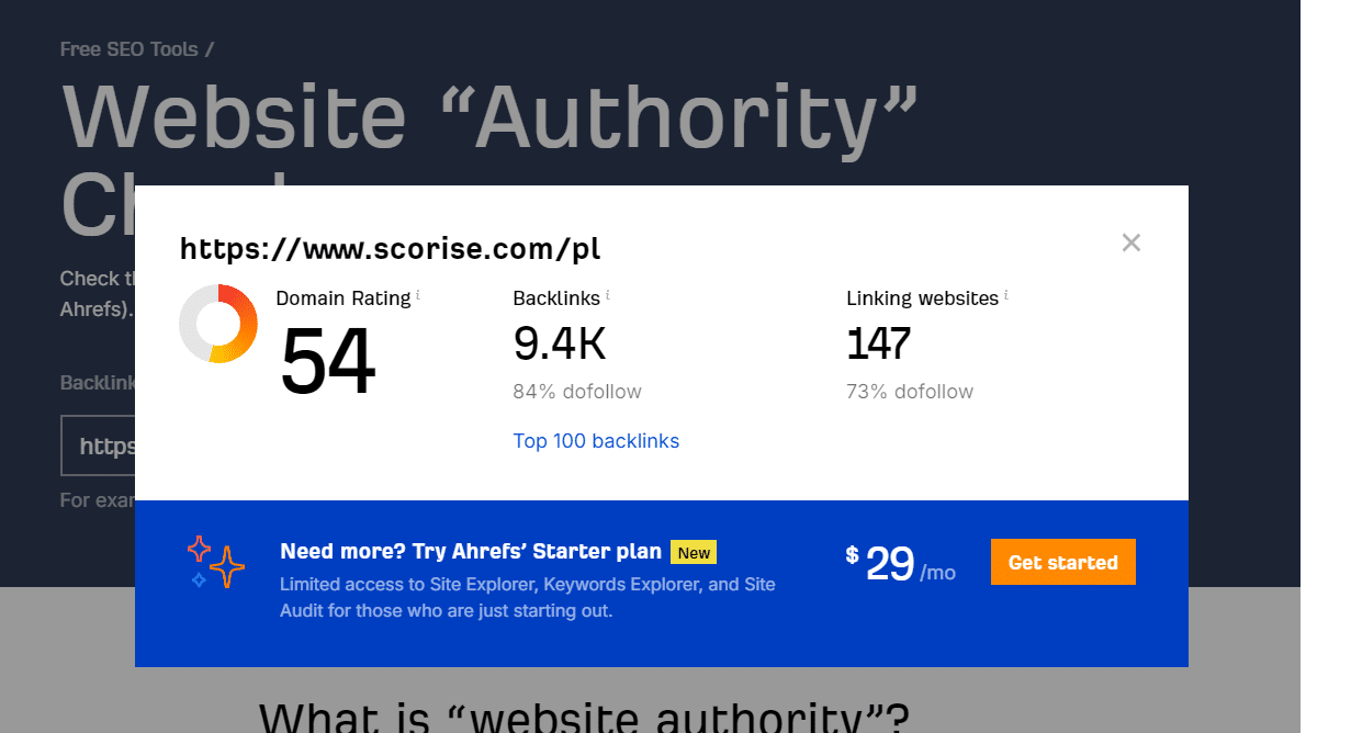 Ranking agencji SEO - Najlepsza agencja SEO - Scorise DA