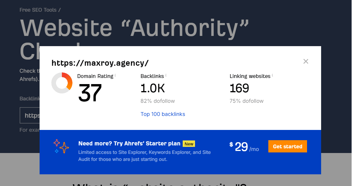 Ranking agencji SEO - Najlepsza agencja SEO - maxroy DA