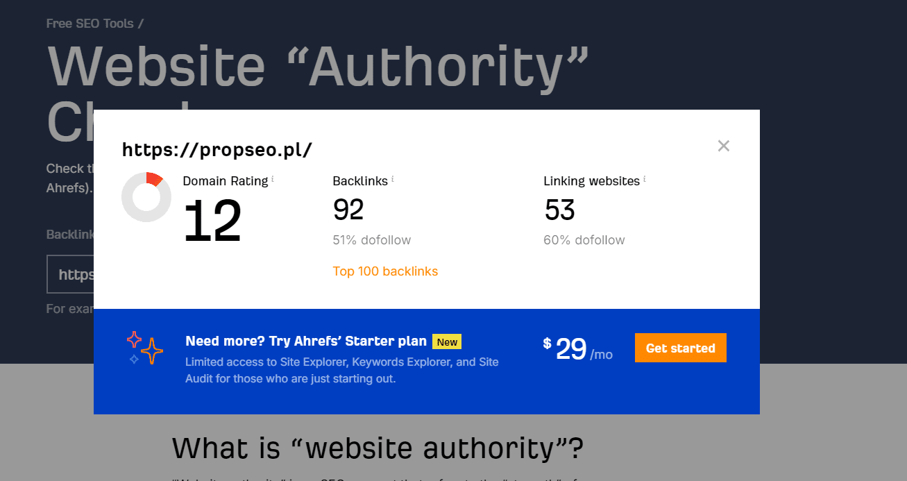 Ranking agencji SEO - Najlepsza agencja SEO - propseo DA