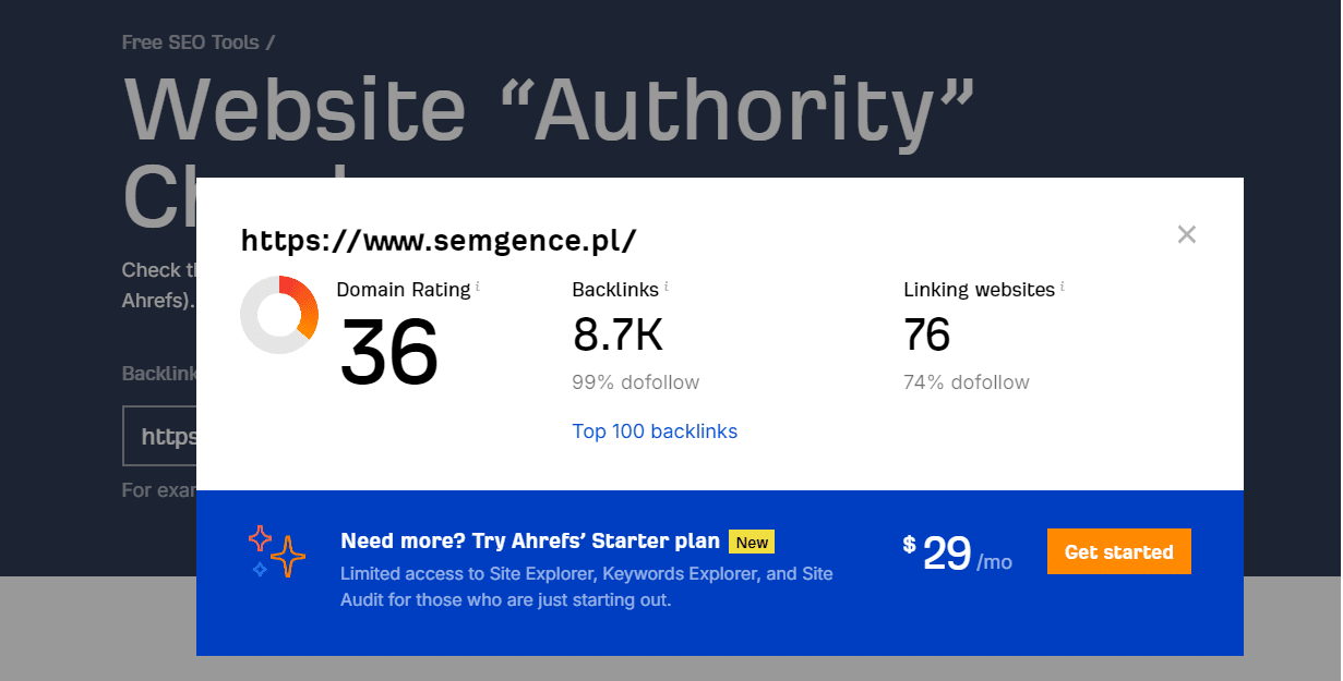 Ranking agencji SEO - Najlepsza agencja SEO - semgence DA