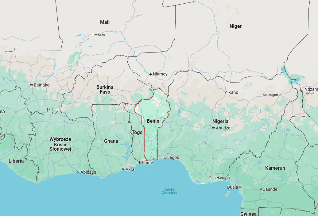 Lokalizacja Benin