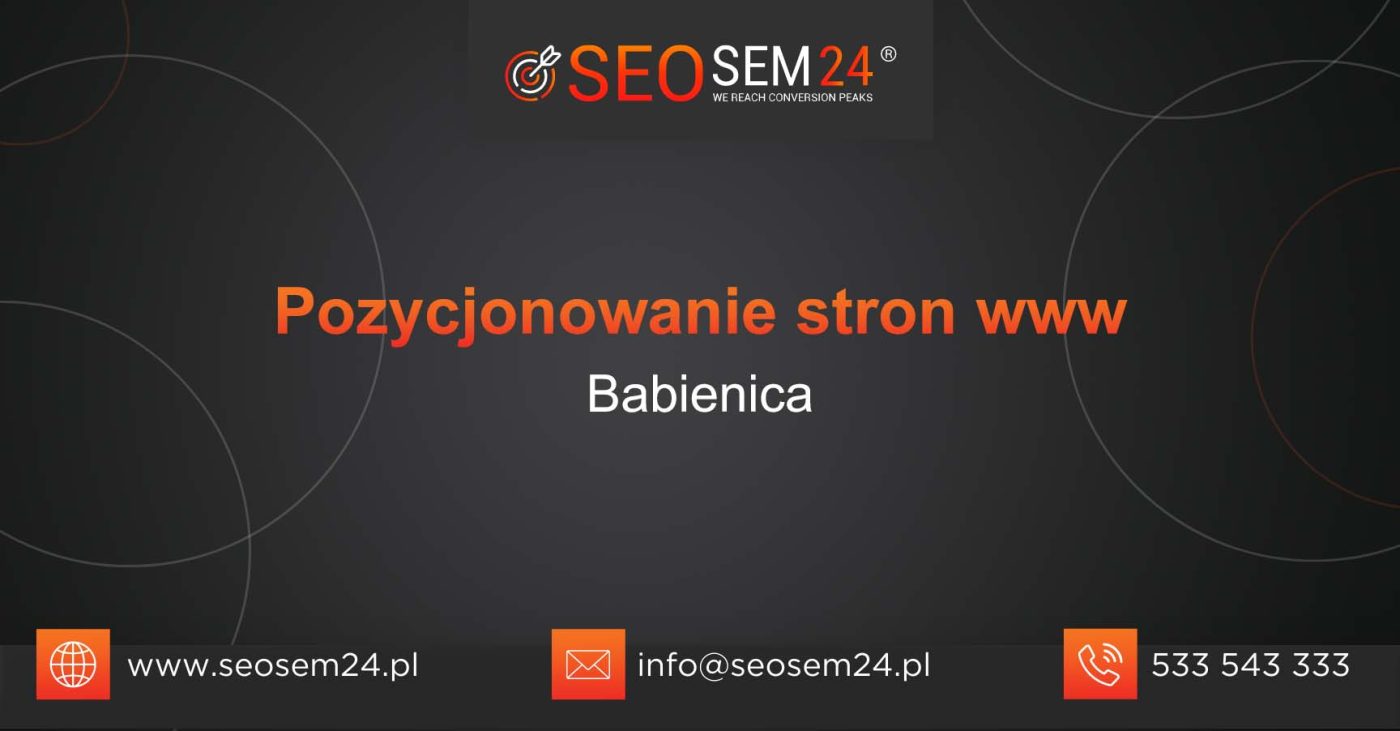 Pozycjonowanie stron www Babienica