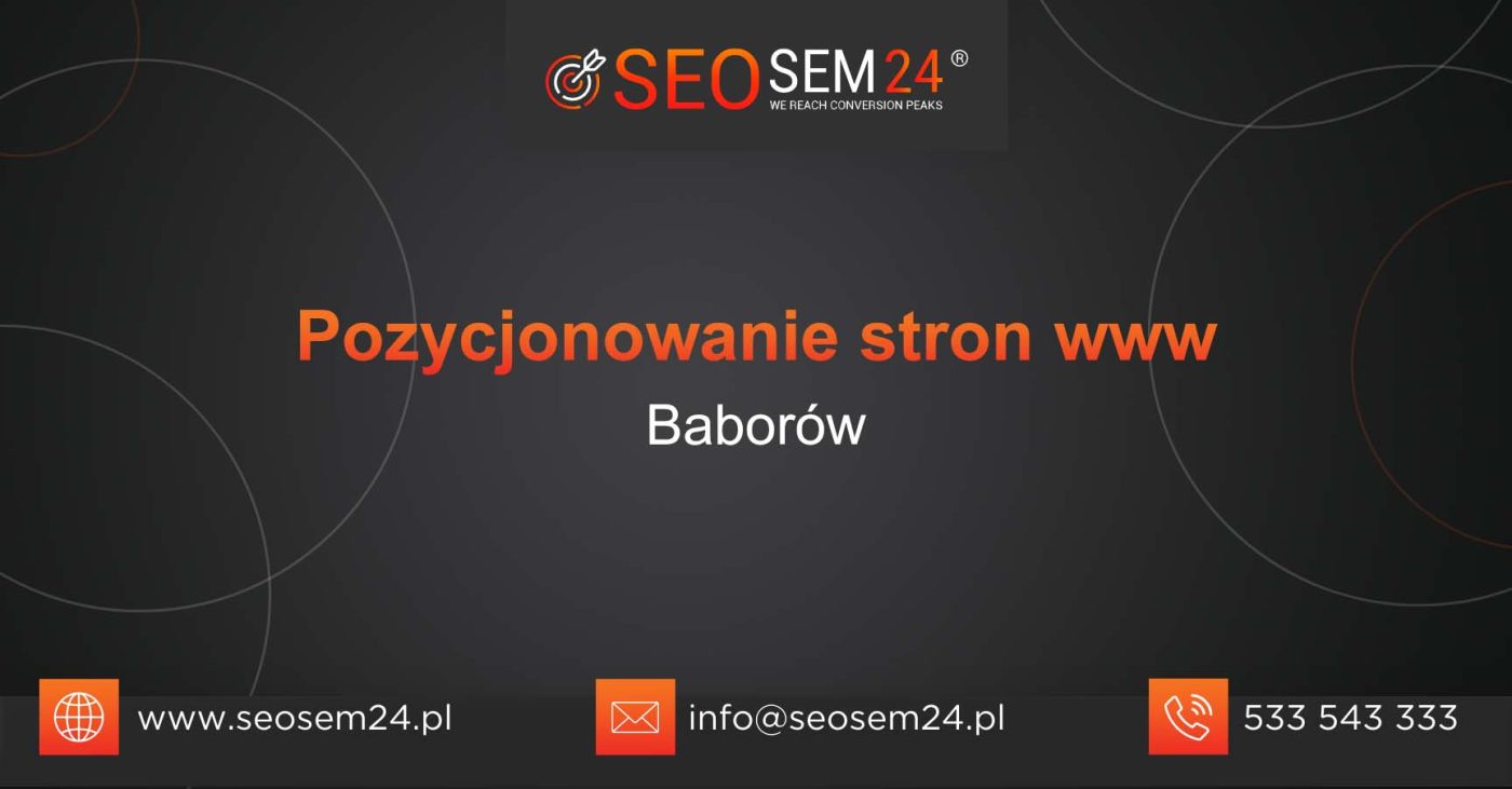 Pozycjonowanie stron www Baborów