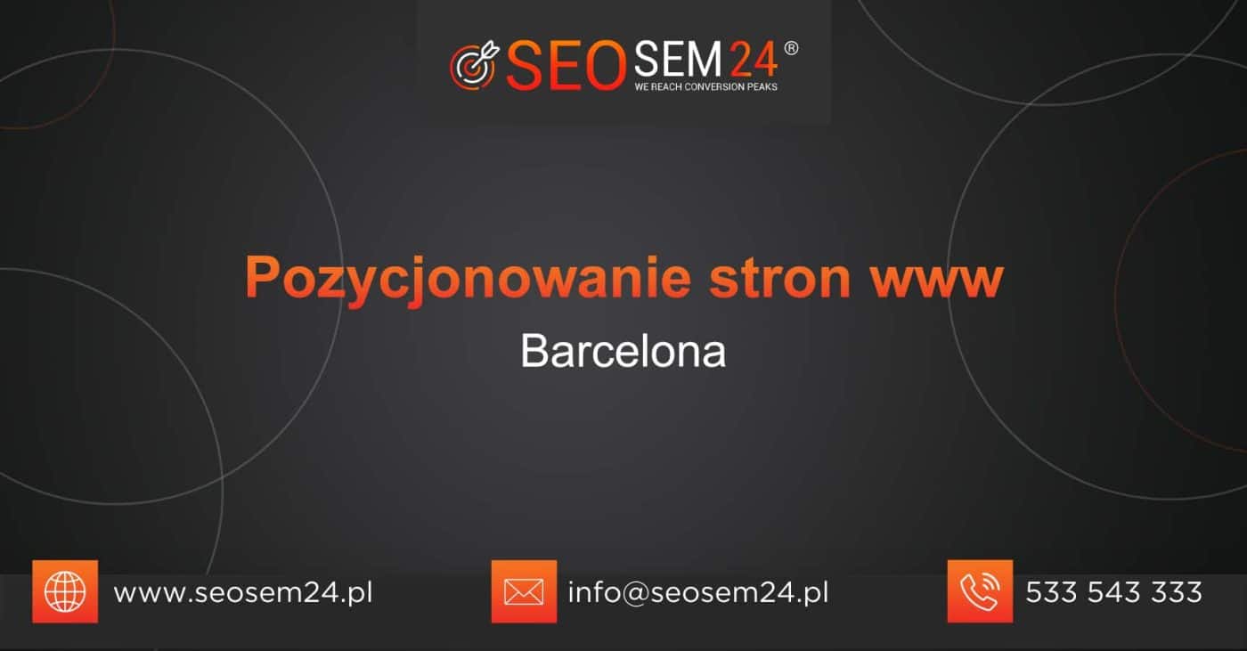 Pozycjonowanie stron www Barcelona