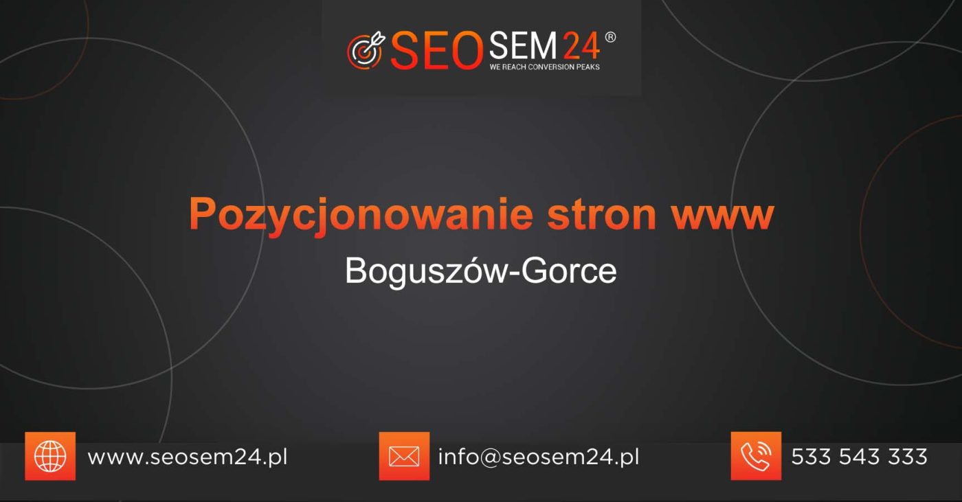 Pozycjonowanie stron www Boguszów-Gorce