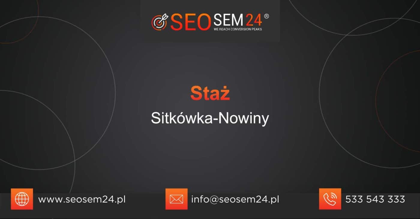 Staż Sitkówka-Nowiny