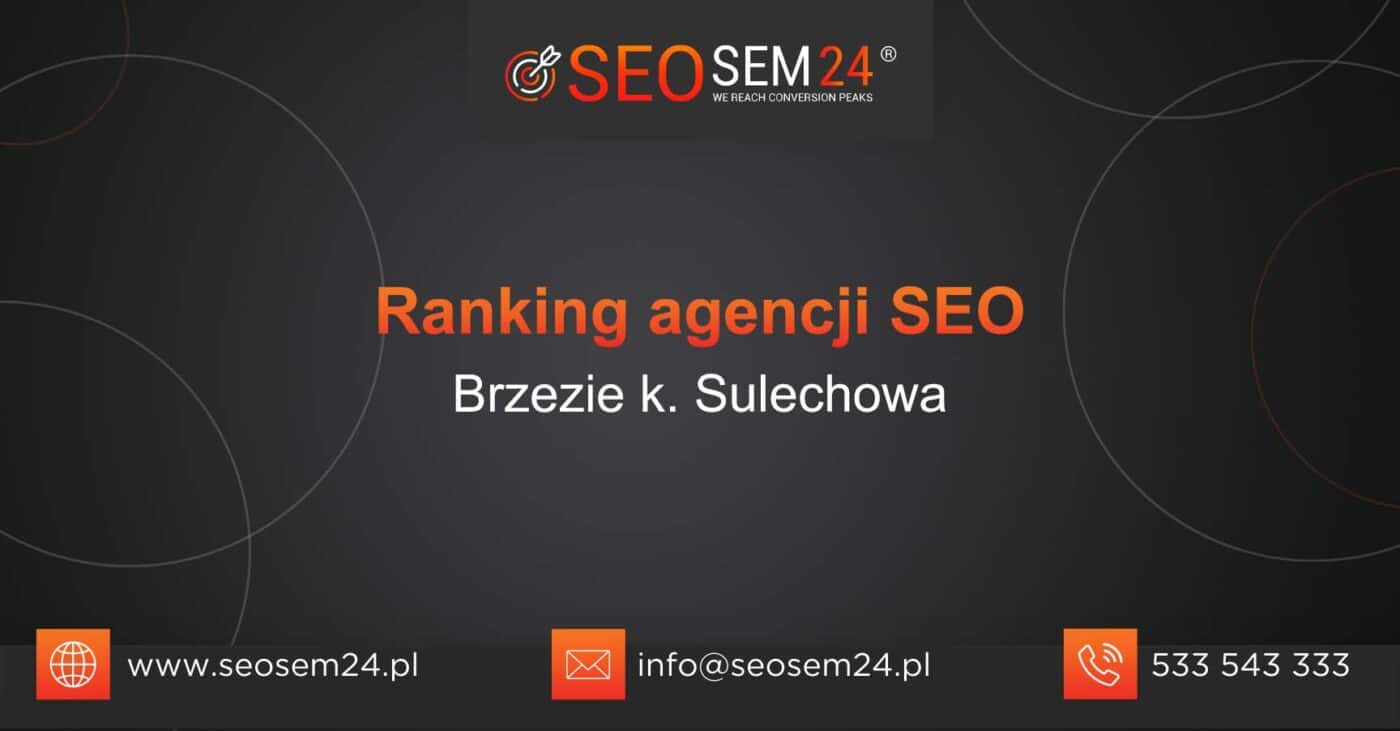 Ranking agencji SEO w Brzeziu koło Sulechowa - Najlepsza agencja SEO w Brzeziu koło Sulechowa